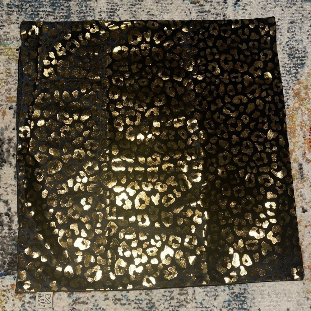 Two Leopard Print Throw Pillow Covers